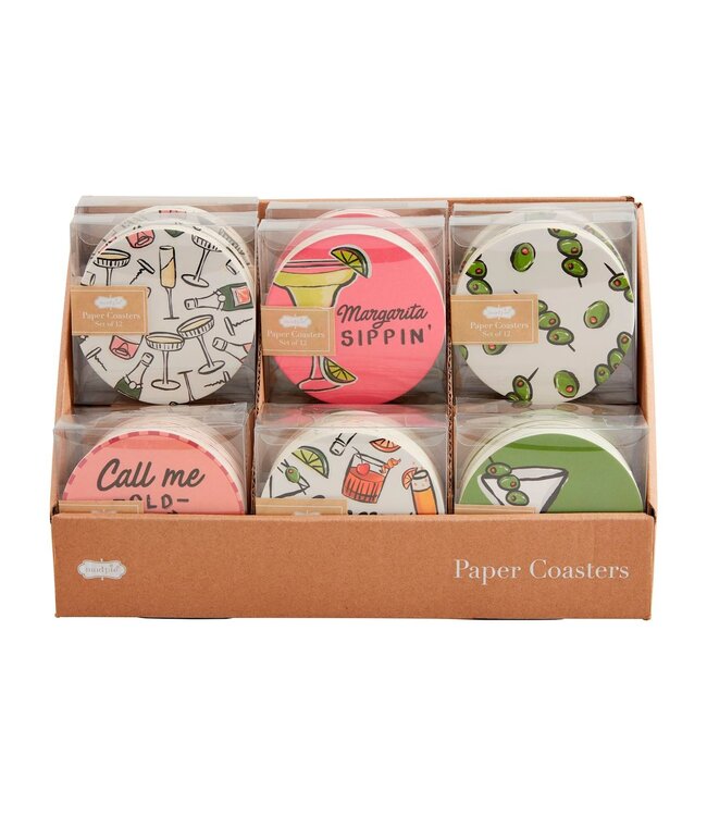 Cocktail Paper Coaster Sets
