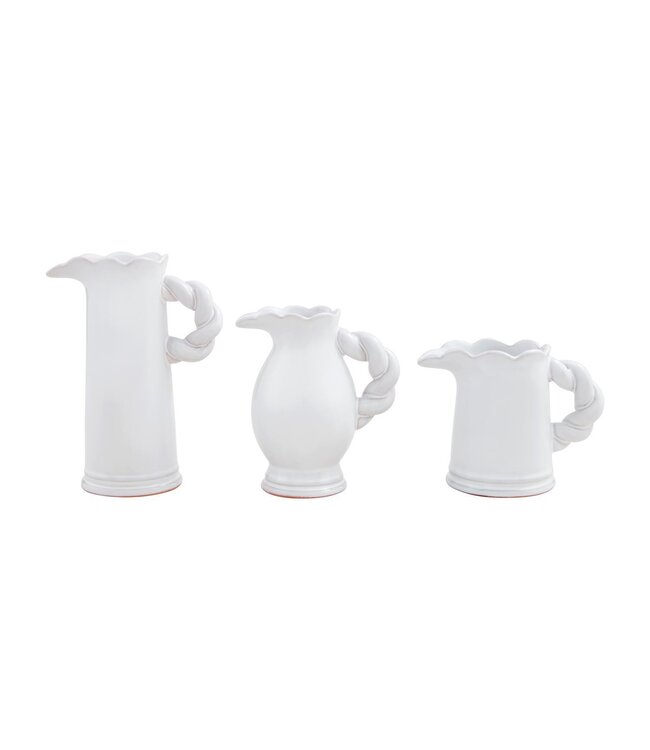 Twisted Handle Pitcher Vase