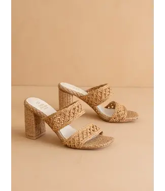 The Barbara Woven Double Band Heel