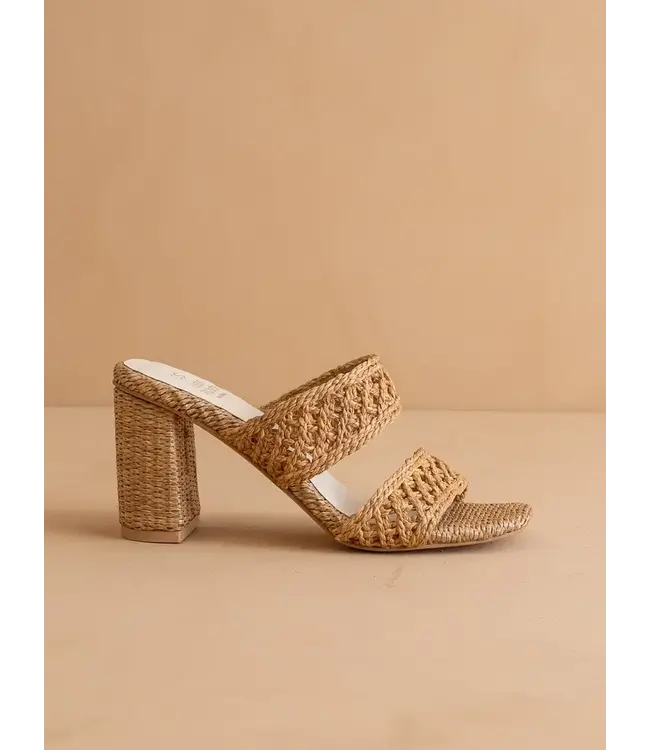 The Barbara Woven Double Band Heel