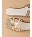 The Ena H Cutout Raffia Slide