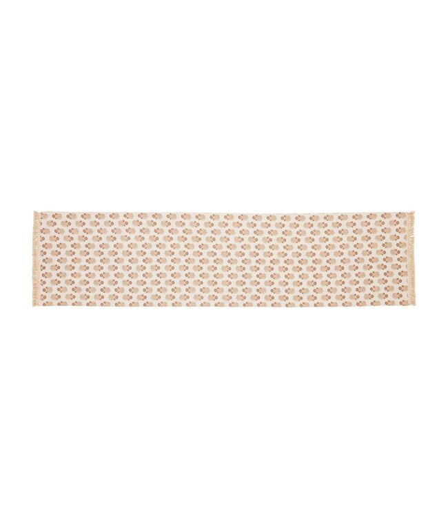 Taupe Block Print Runner