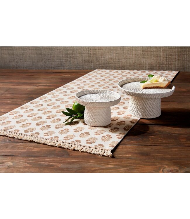 Taupe Block Print Runner