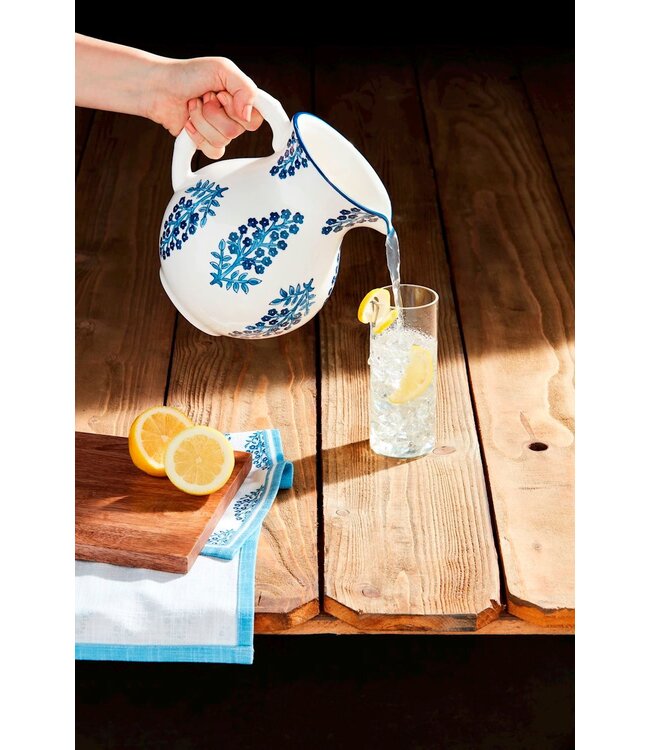 Block Print Pitcher