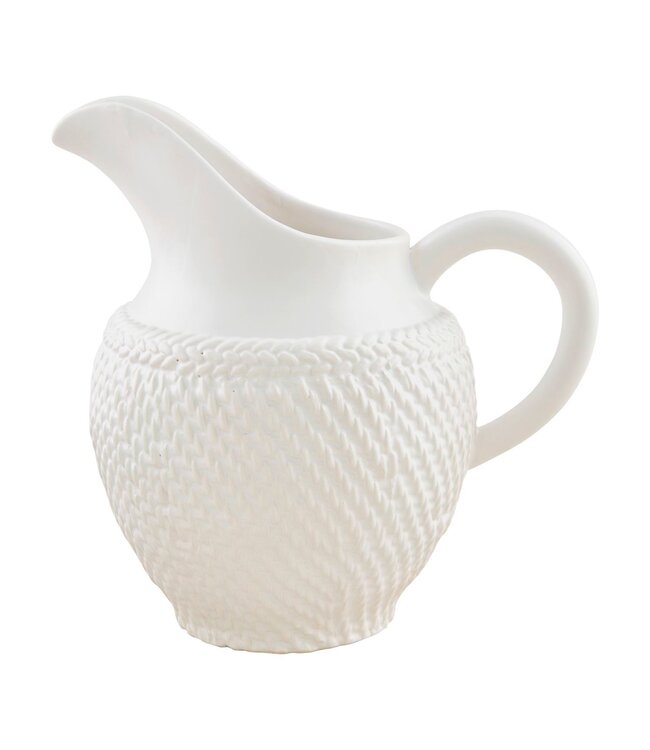 Woven Stoneware Pitcher