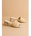 The Winona Woven Raffia Block Heel