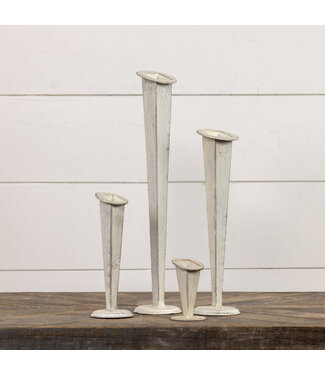 White Tapered Vase