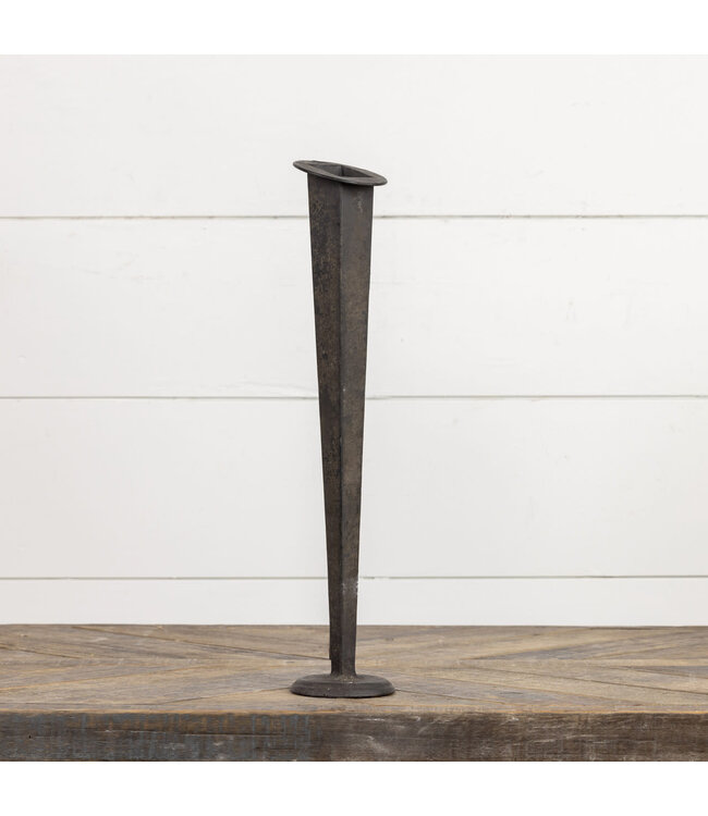 16.5" Black Tapered Vase