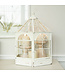 17.5" White Metal Lantern