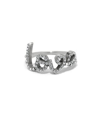 BRIGHTON Love Script Sparkle Ring