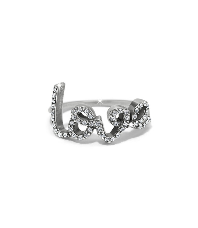 BRIGHTON Love Script Sparkle Ring