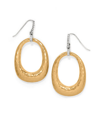 BRIGHTON Meridian Geo Open Hoop French Wire Earrings