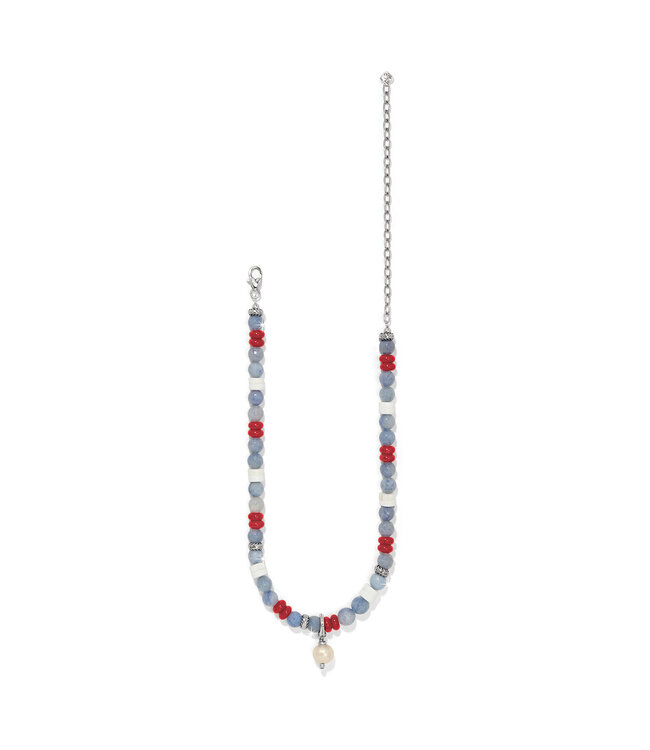 BRIGHTON Americana Beach Pearl Charm Necklace