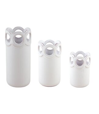 Scalloped Bud Vases