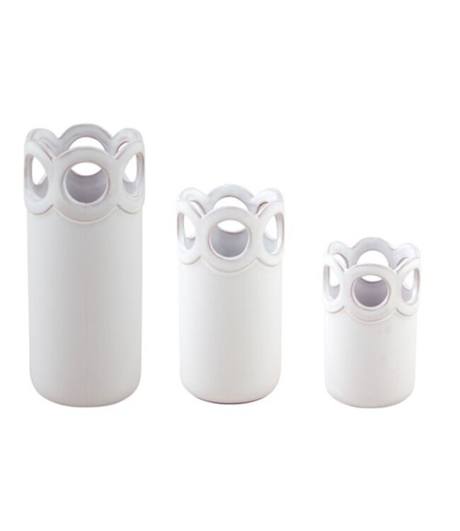 Scalloped Bud Vases