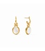 JULIE VOS Saratoga Pearl Hoop & Charm Earring