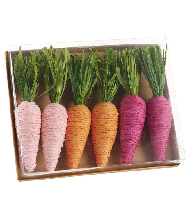 Carrot in Box Pink Orange - Sold as Set