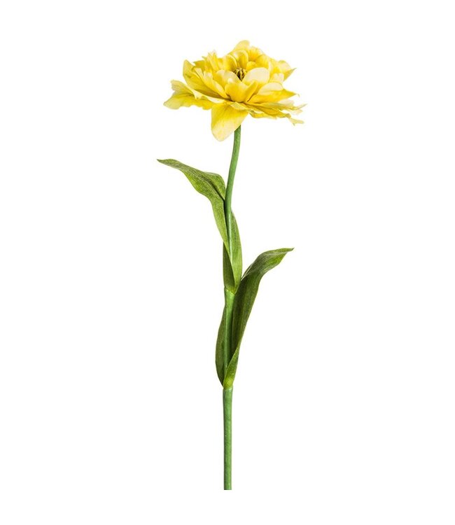 25" Tulip Spray Yellow