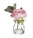 6" Ranunculus in Glass Vase
