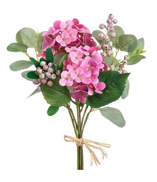 16.5" Hydrangea/Eucalyptus Bouquet