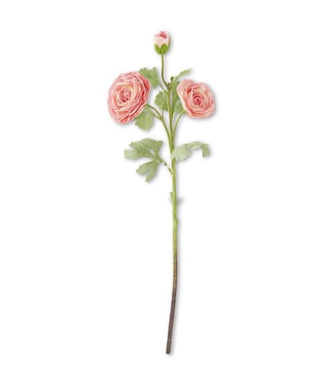 25 Inch Real Touch Triple Bloom Ranunculus Stem