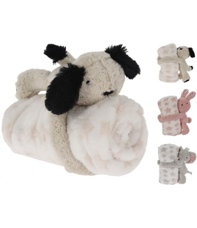 Animal Plush with Blanket