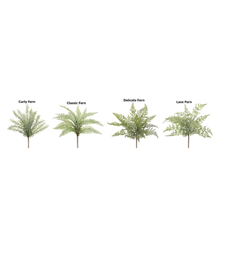 16" Fern Bush Plastic