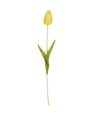 15" Real Touch Yellow Tulip Stem