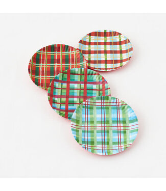 Plaid Paper Plate