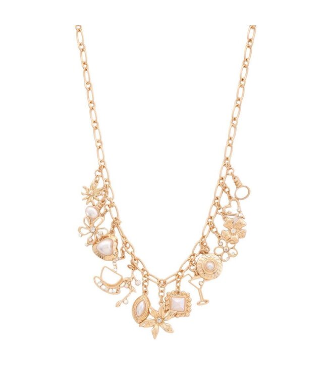 Metal Multi Charm Necklace