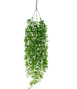 Plastic Button Leaf Hanging Bush