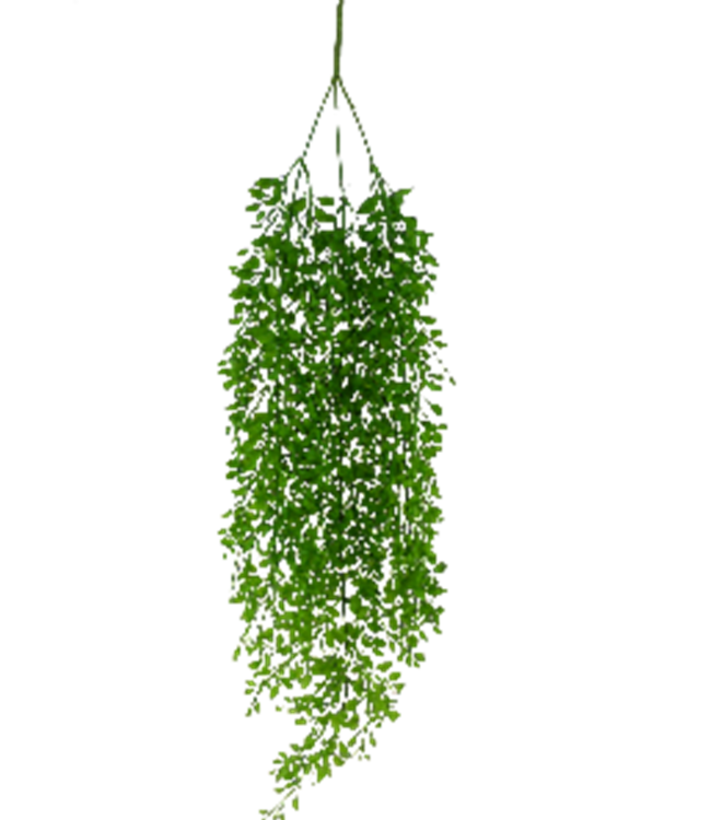 Plastic Button Leaf Hanging Bush
