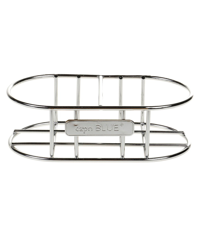 CAPRI BLUE Capri Blue Branded Caddy, Chrome Metal With Barcode