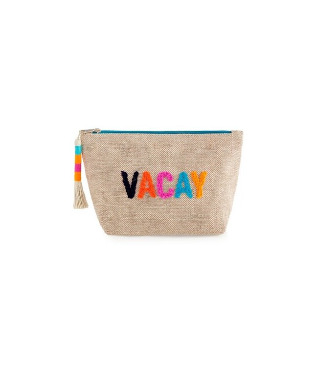 Vacay Zip Pouch - Natural