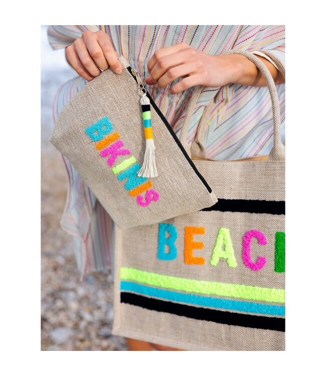 Bikinis Zip Pouch - Natural