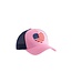 Heart Flag Trucker Hat - Pink