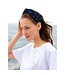Stars Knotted Headband - Navy