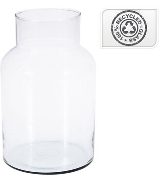 10.24" Vase Glass Recycled