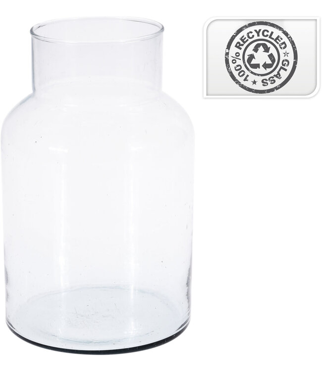10.24" Vase Glass Recycled