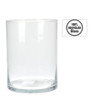 7.8" Vase Recycled Glass