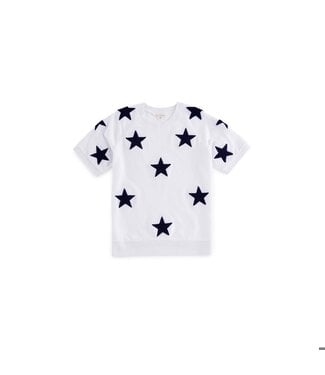 Missy Stars Shirt Sleeve Sweatshirt