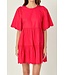 Zoey Scallop Detail Mini Dress