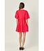 Zoey Scallop Detail Mini Dress
