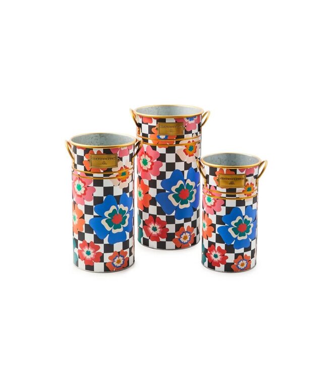 MACKENZIE CHILDS Dolce Vita Flower Buckets
