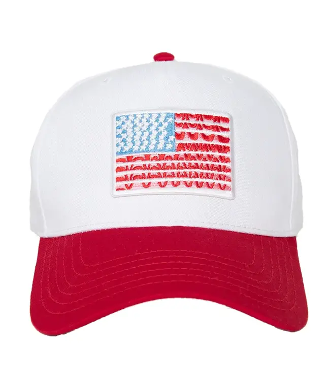 American Flag Two-Toned Hat