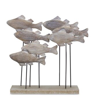 Fish School Wood/Metal