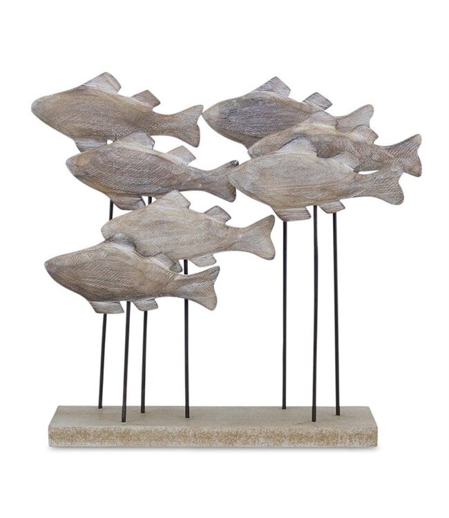 Fish School Wood/Metal