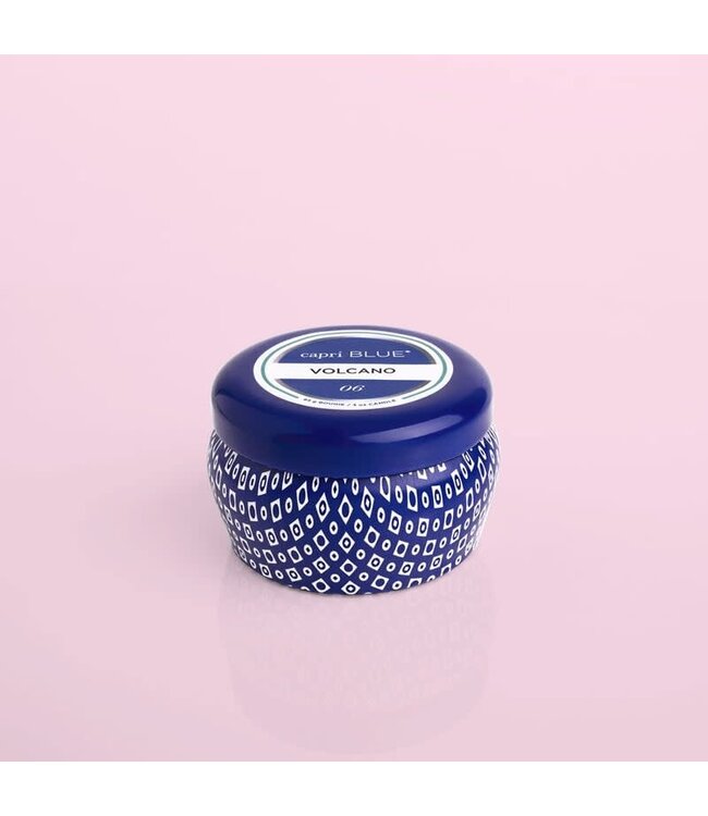Volcano Signature Blue  Mini Tin Candle