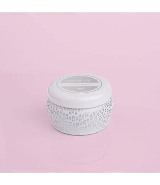 CAPRI BLUE Volcano Signature White  Mini Tin Candle