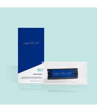 CAPRI BLUE Volcano Fragranced Car Diffuser Refills